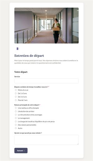 Entretien de départ