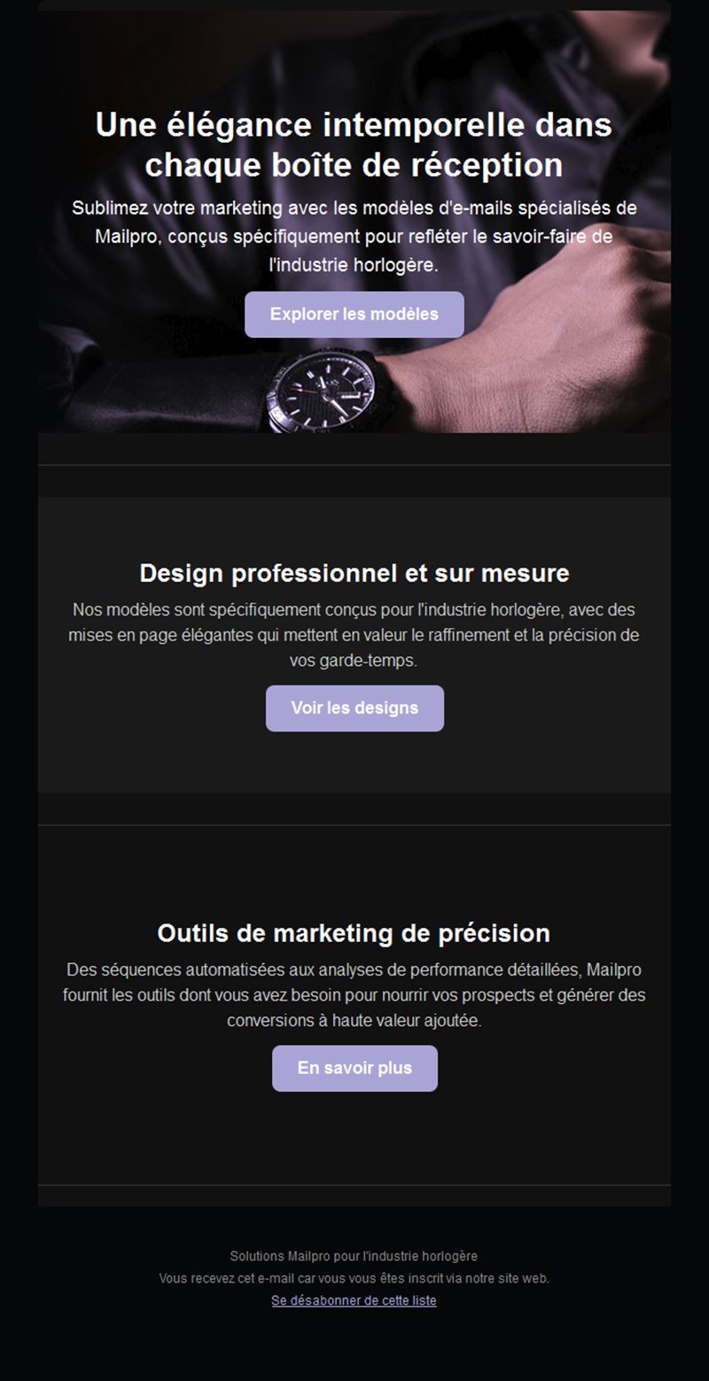 Email sombre pour marques horlogères