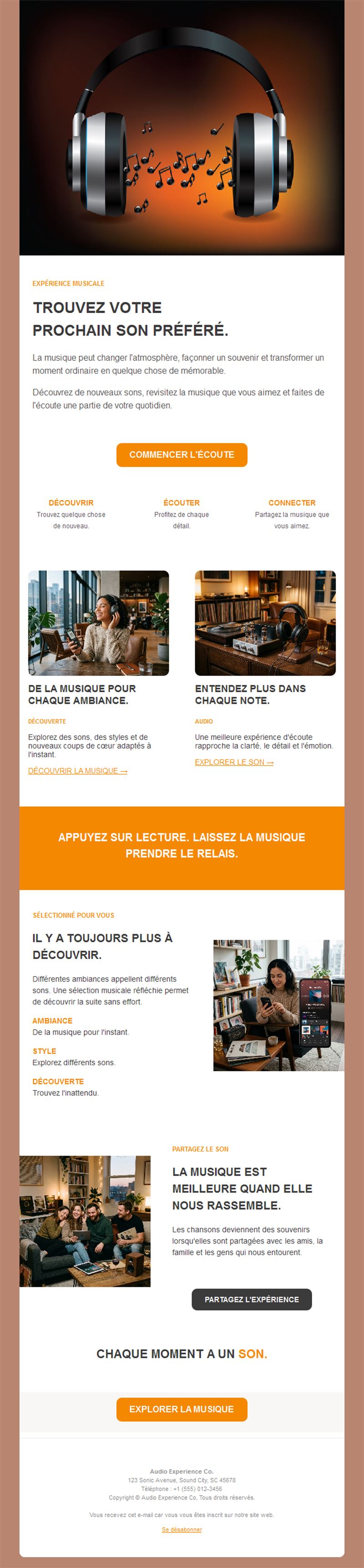 Newsletter de streaming musical