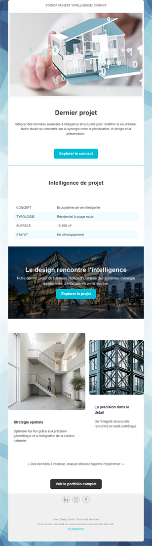 Newsletter architecture et bâtiments intelligents