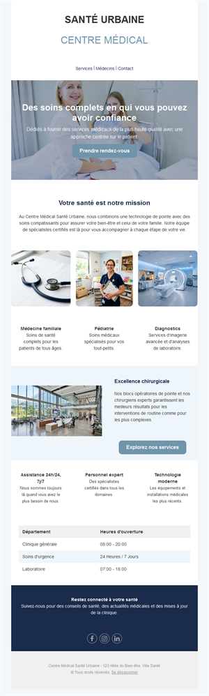 Newsletter de centre médical